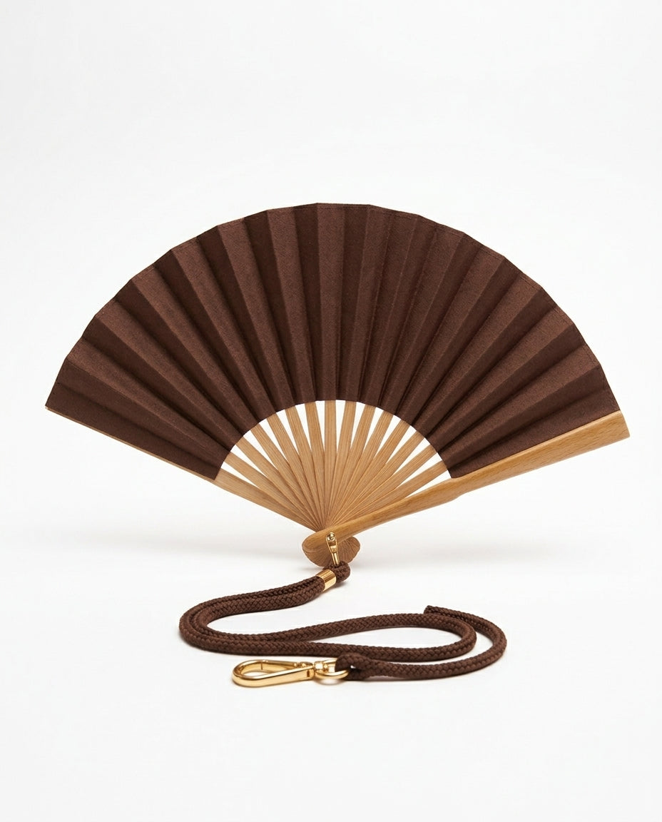 Éventail Adèle 19 cm replié, marque Fanette éventails artisanaux